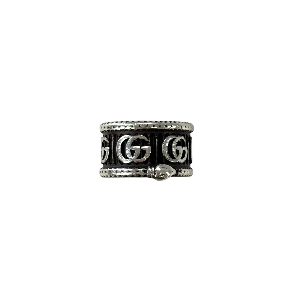 Gucci Sterling Silver GG Marmont Snake Ring - Picture 3 of 10